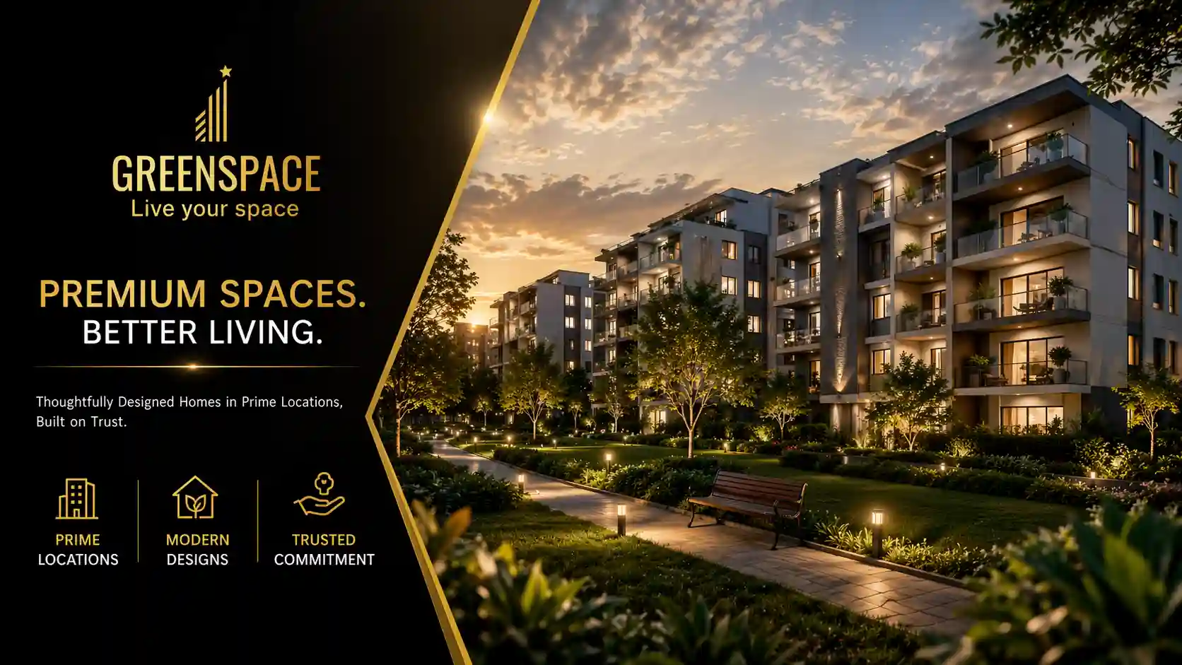 Greenspace Housing Official Logo for Kokapet Projects