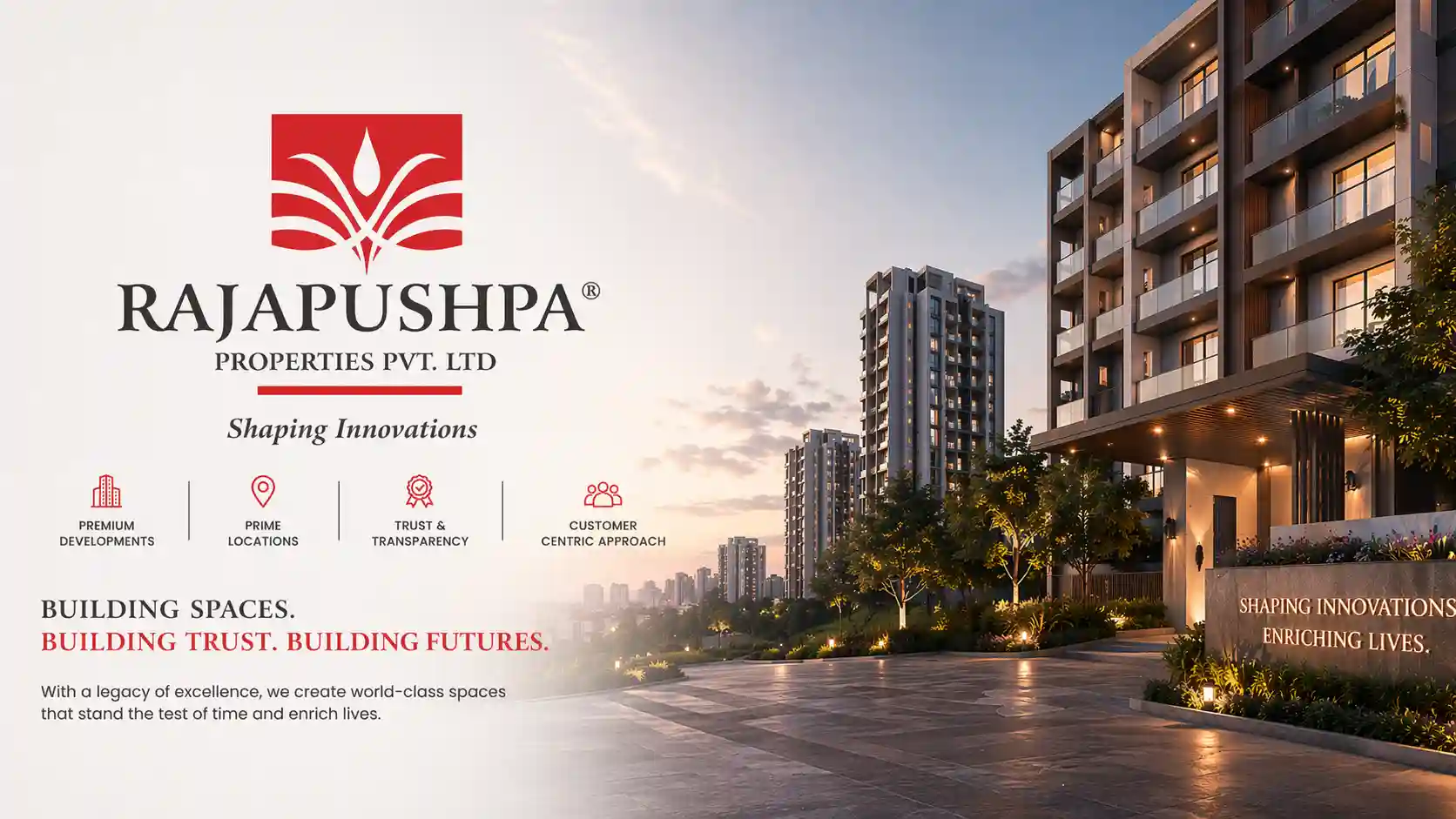 Rajapushpa Properties Official Logo for Kokapet Projects