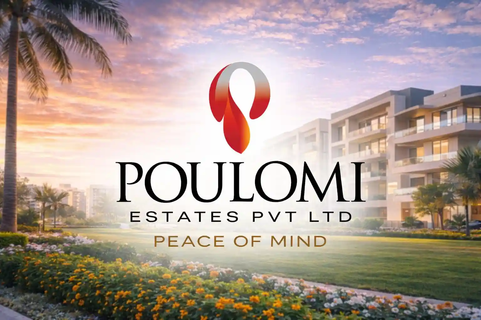 Poulomi Estates Official Logo for Kokapet Projects