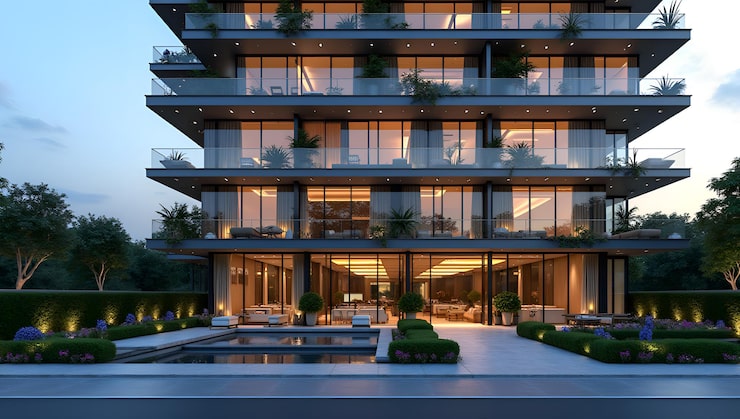 Sattva LakeRidge luxury apartment towers with lake view in Neopolis Kokapet