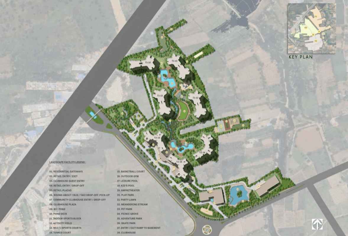 Sattva Lago Neopolis Kokapet master plan layout