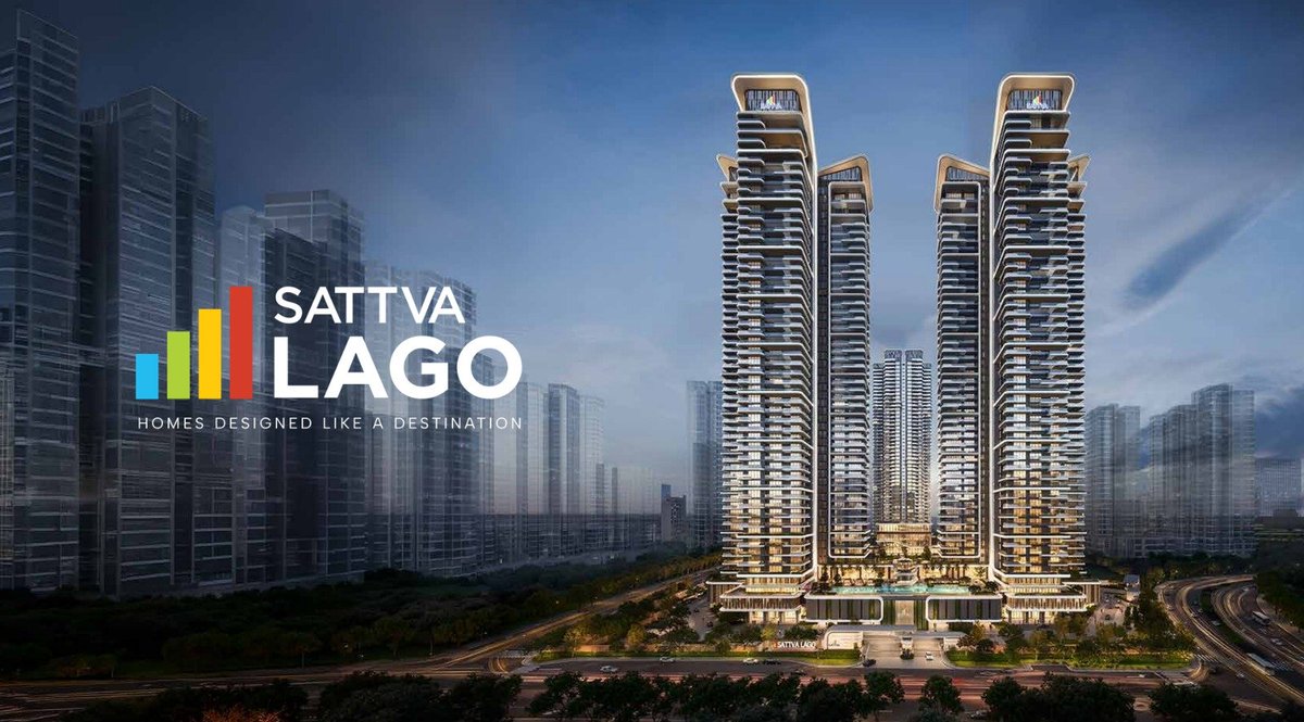 Sattva Lago luxury apartment new launch in Neopolis Kokapet Hyderabad banner