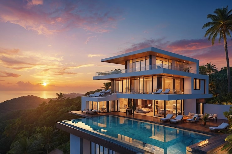 Poulomi Palazzo villa style residences under construction Kokapet