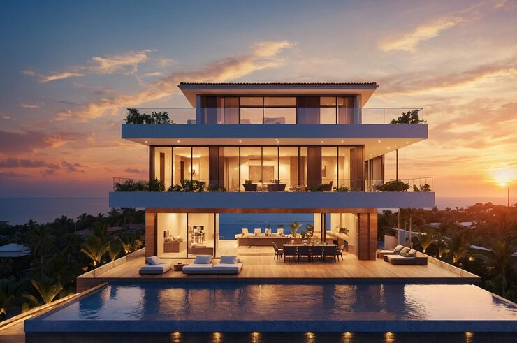 Sri Fortune Sonthalia sky villas under construction Kokapet